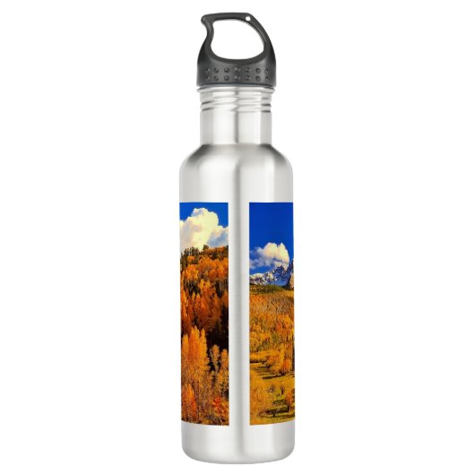 Herbst in Colorado Edelstahlflasche (Rückseite)