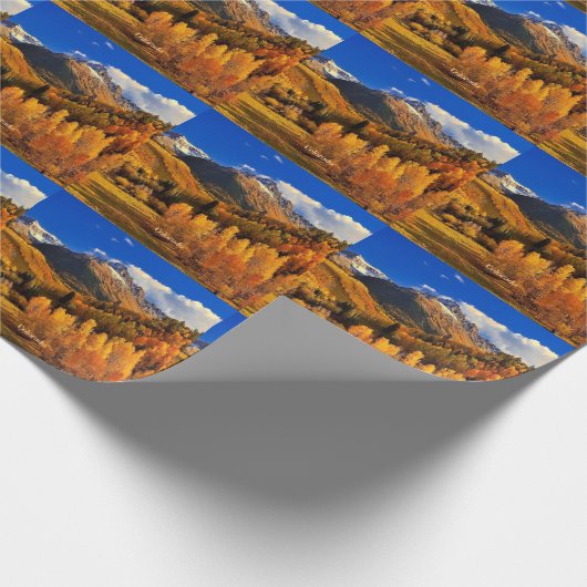 Herbst in Colorado Geschenkpapier (Ecke)