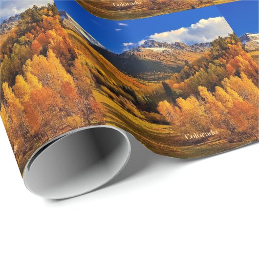 Herbst in Colorado Geschenkpapier (Rolleneckpunkt)