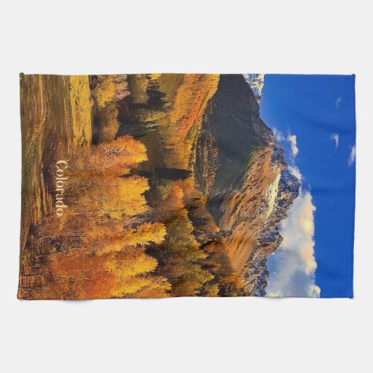 Herbst in Colorado Geschirrtuch (Horizontal)