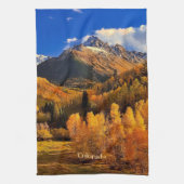 Herbst in Colorado Geschirrtuch (Vertikal)
