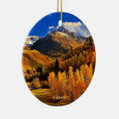 Herbst in Colorado Keramik Ornament (Rechts)