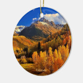 Herbst in Colorado Keramik Ornament (Links)