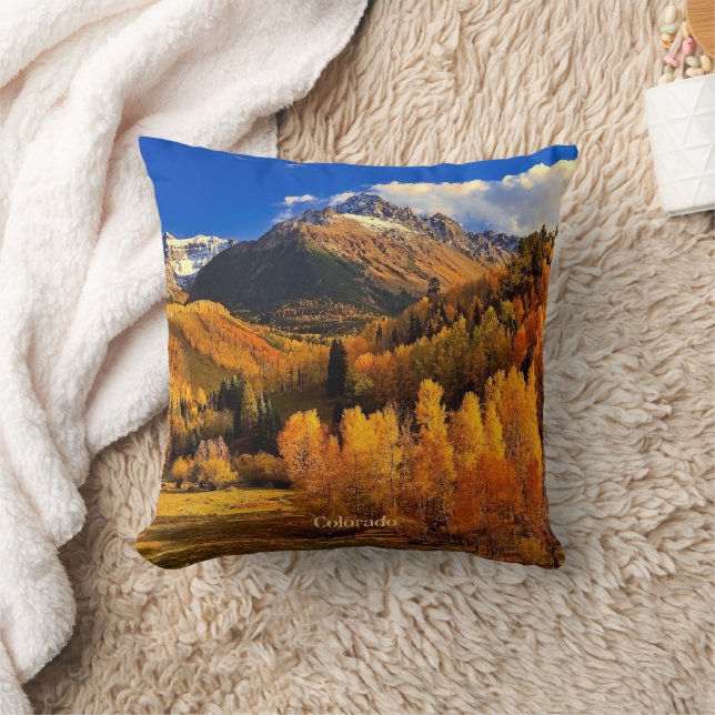 Herbst in Colorado Kissen (Decke)