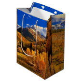 Herbst in Colorado Mittlere Geschenktüte (Vorderseite Schrägansicht)