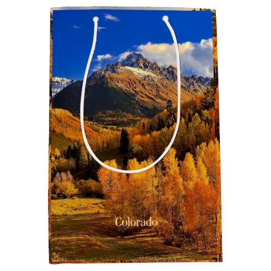 Herbst in Colorado Mittlere Geschenktüte (Vorderseite)