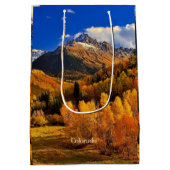 Herbst in Colorado Mittlere Geschenktüte (Rückseite)
