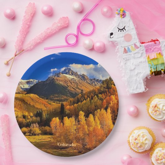 Herbst in Colorado Pappteller (Party)