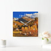 Herbst in Colorado Quadratische Wanduhr (Zuhause)