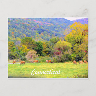 Herbst in CT Postkarte