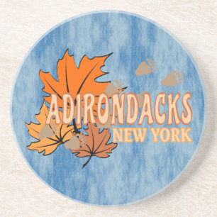 Herbst in den Adirondacks mit Herbstlauben Bear Tr Getränkeuntersetzer