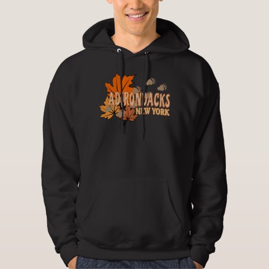Herbst in den Adirondacks mit Herbstlauben Bear Tr Hoodie (Vorderseite)
