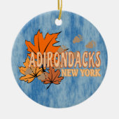 Herbst in den Adirondacks mit Herbstlauben Bear Tr Keramik Ornament (Vorne)
