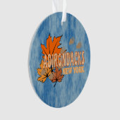 Herbst in den Adirondacks mit Herbstlauben Bear Tr Ornament (Vorderseite)