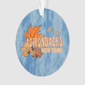 Herbst in den Adirondacks mit Herbstlauben Bear Tr Ornament (Vorderseite)