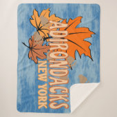 Herbst in den Adirondacks mit Herbstlauben Bear Tr Sherpadecke (Vorderseite)