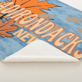 Herbst in den Adirondacks mit Herbstlauben Bear Tr Sherpadecke (3/4)