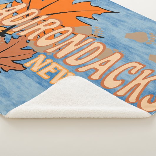 Herbst in den Adirondacks mit Herbstlauben Bear Tr Sherpadecke (3/4)