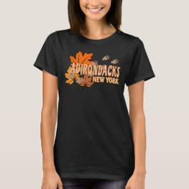 Herbst in den Adirondacks mit Herbstlauben Bear Tr T-Shirt
