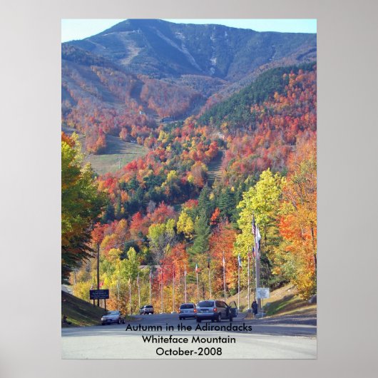 Herbst in den Adirondacks Poster (Vorne)