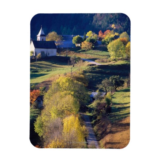 Herbst in den Alpen Magnet (Vertikal)