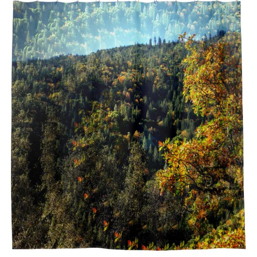 Herbst in den Bergen.... Duschvorhang (Vorderseite)