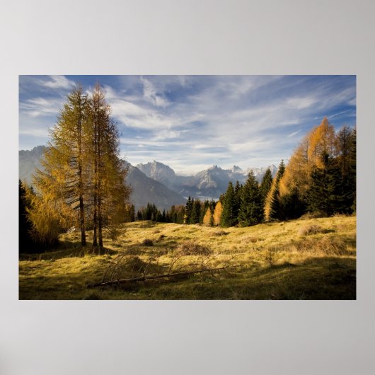 Herbst in den Bergen Poster (Vorne)