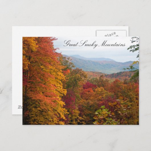 Herbst in den Bergen Postkarte (Vorne/Hinten)