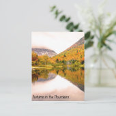 Herbst in den Bergen Postkarte (Stehend Vorderseite)