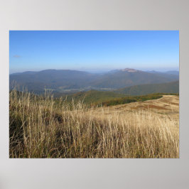 Herbst in den Bergen von Bieszczady Poster