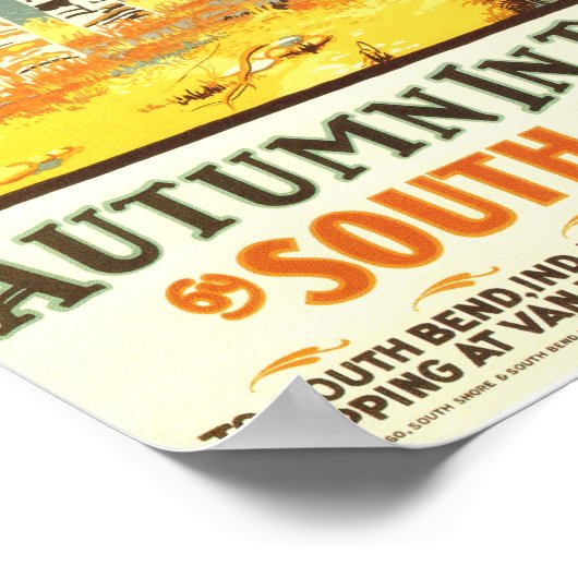 Herbst in den Dünen - Südküste Poster (Ecke)