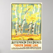 Herbst in den Dünen - Südküste Poster (Vorne)