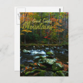 Herbst in den großen, rauchigen Bergen Postkarte (Vorne/Hinten)