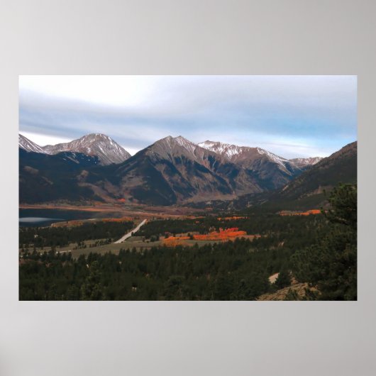 Herbst in den Rockies Poster (Vorne)