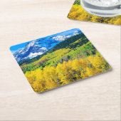 Herbst in den Rockies Rechteckiger Pappuntersetzer (angewinkelt)