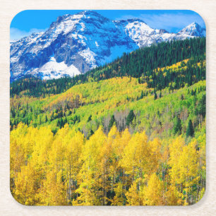 Herbst in den Rockies Rechteckiger Pappuntersetzer