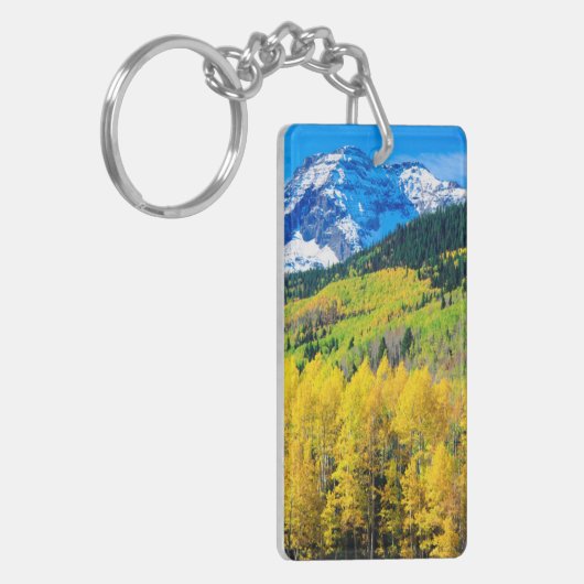 Herbst in den Rockies Schlüsselanhänger (Vorderseite links)