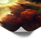 Herbst in der Berglandschaft Poster (Ecke)