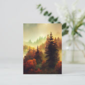 Herbst in der Berglandschaft Postkarte (Stehend Vorderseite)