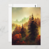 Herbst in der Berglandschaft Postkarte (Vorne/Hinten)