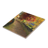 Herbst in der Glen-Dekorative Tile / Trivet Fliese (Seite)