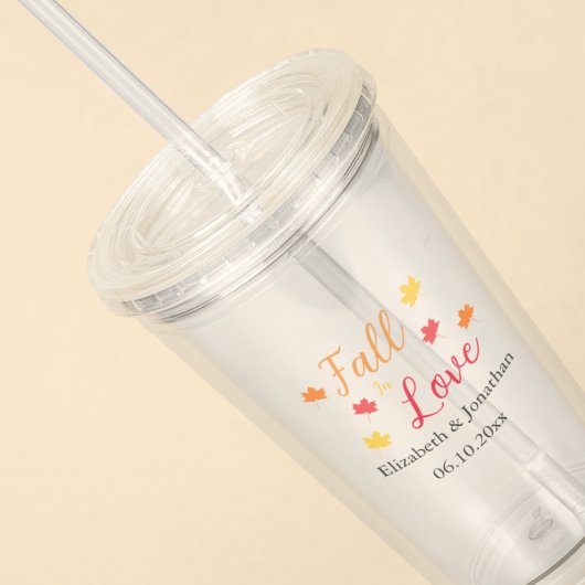 Herbst in der Liebe Acryltrinkbecher
