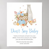 Herbst in der Liebe Blue Pumpkin Sage Baby nicht Poster (Vorne)