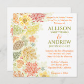 Herbst in der Liebe Einladung zur Hochzeit (Vorne/Hinten)