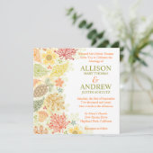 Herbst in der Liebe Einladung zur Hochzeit (Stehend Vorderseite)