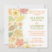 Herbst in der Liebe Einladung zur Hochzeit (Vorderseite)