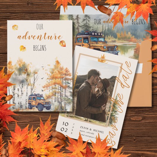 Herbst in der Liebe Hochzeitseinladung Einladung