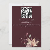 Herbst in der Liebe Kürbis Hochzeit Einladung (Rückseite)