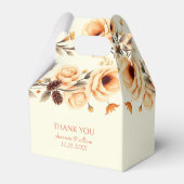 Herbst in der Liebe pfirsichfarbene Grenze Danke H Geschenkschachtel (Rückseite)