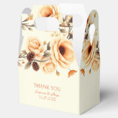 Herbst in der Liebe pfirsichfarbene Grenze Danke H Geschenkschachtel (Geöffnet)